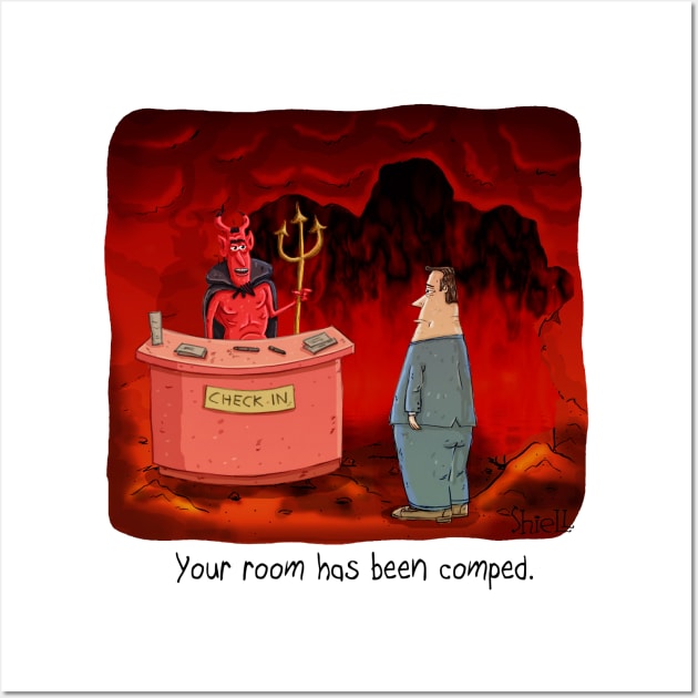 Room Comped in Hell Wall Art by macccc8